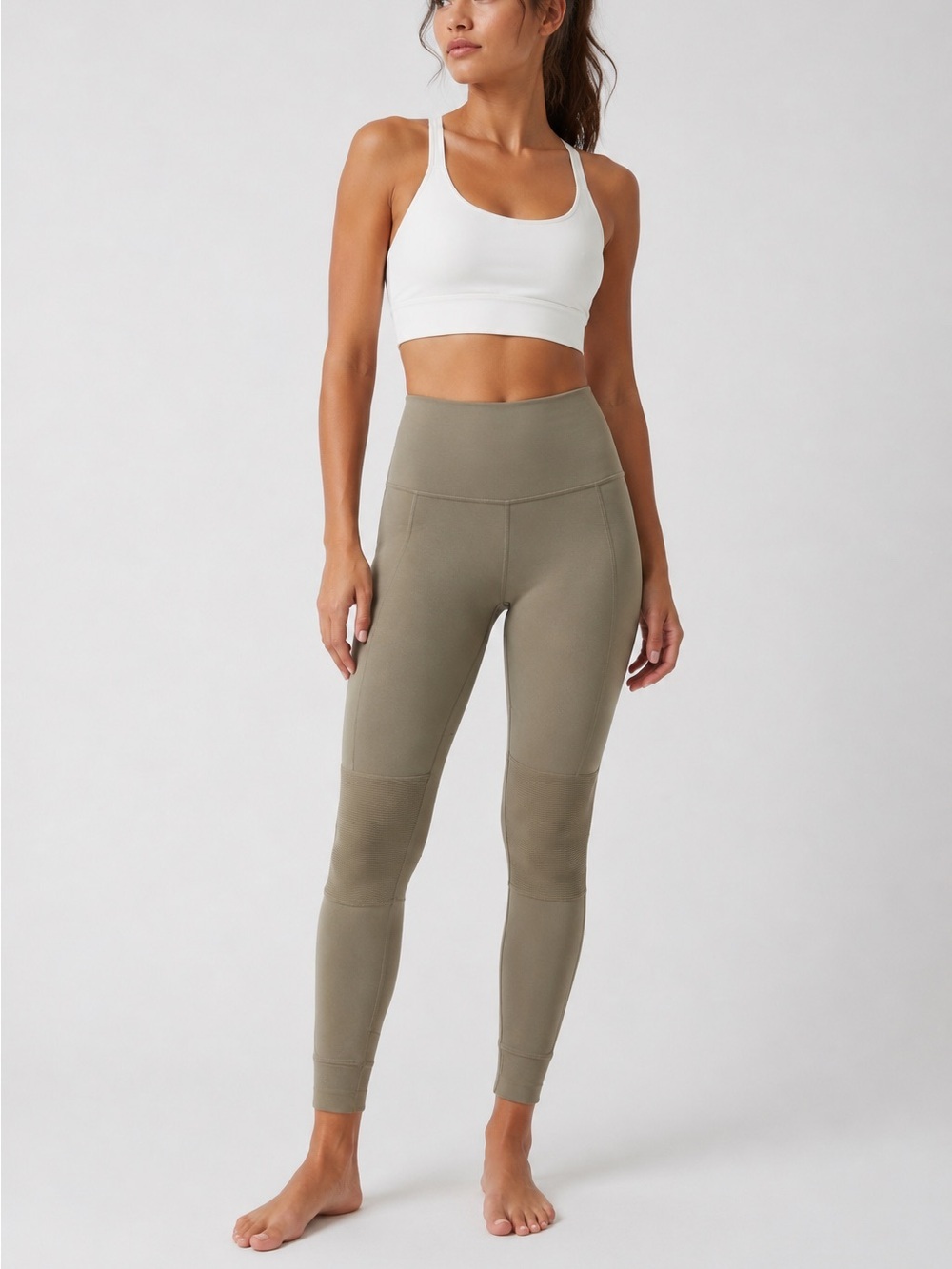 ALO | XS | Avenue High Waist Yoga Leggings in Olive Branch